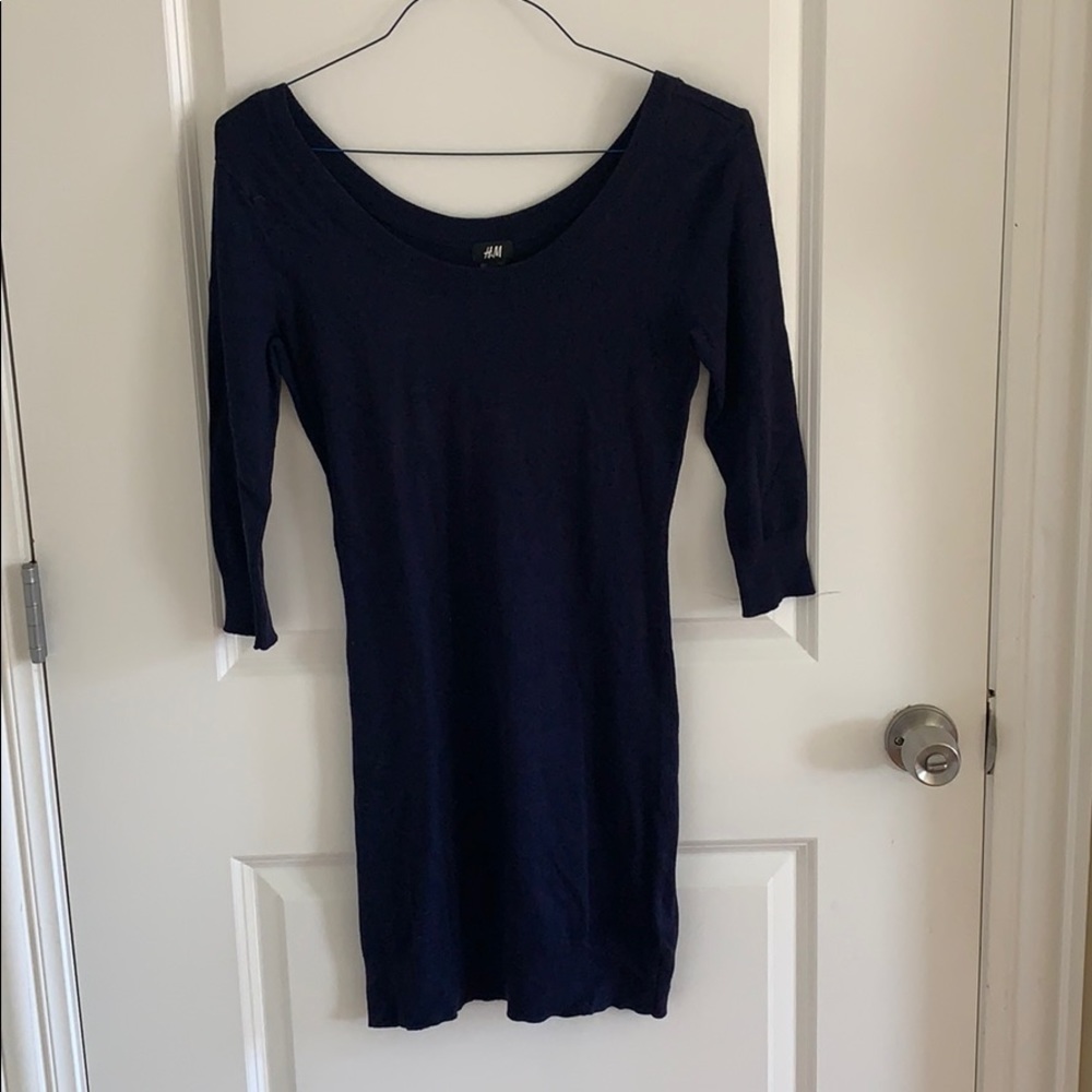 Navy Sweater Dress